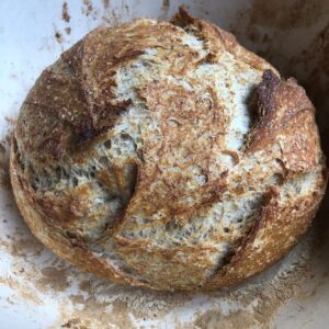 Hogaza de miel, avena y amaranto.